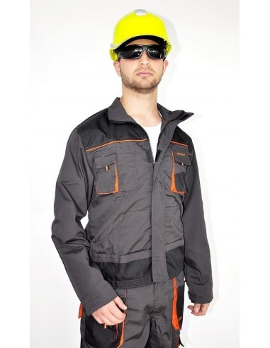 Bluza CLASSIC gri/portocaliu