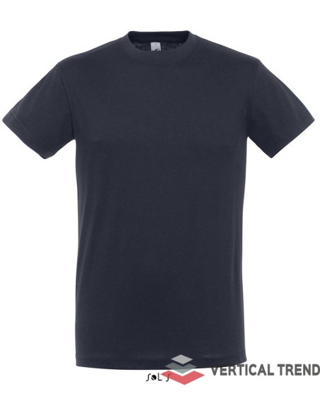 Tricou cu maneca scurta, unisex Sol'S Regent, culoare bleumarin (navy), vedere din fata