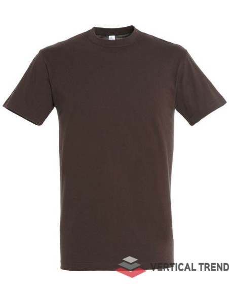 Tricou cu maneca scurta, unisex Sol'S Regent, culoare chocolate (maro inchis), vedere din fata