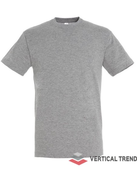 Tricou cu maneca scurta, unisex Sol'S Regent, culoare gri melange, vedere din fata