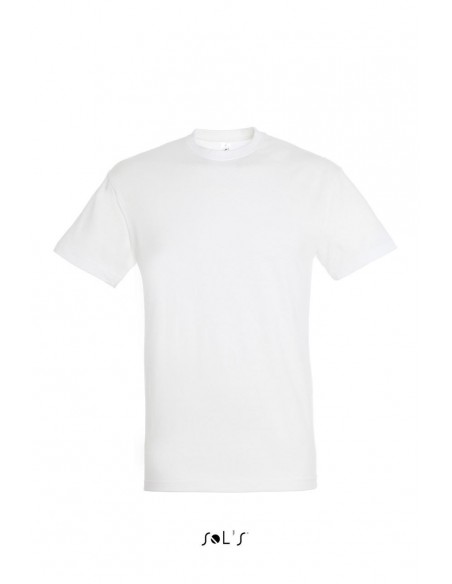 Tricou cu maneca scurta, unisex Sol'S Regent, culoare albu, vedere din fata