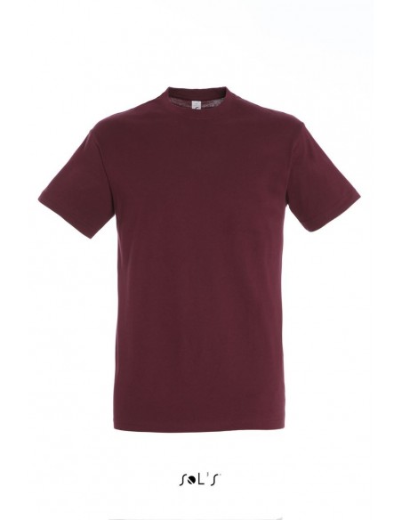 Tricou cu maneca scurta, unisex Sol'S Regent, culoare visiniu (Burgundy), vedere din fata
