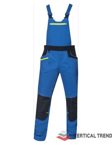 Pantaloni cu pieptar, din doc elastic...