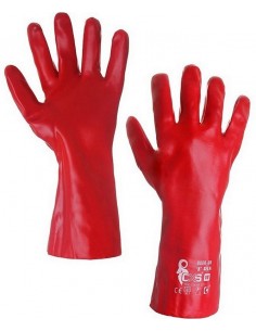 Manusi antiacide PVC rosii,...