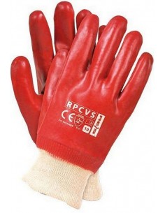 Manusi antiacide PVC rosii,...