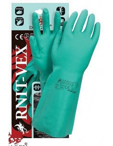 Manusi antichimice nitril verde NIT15